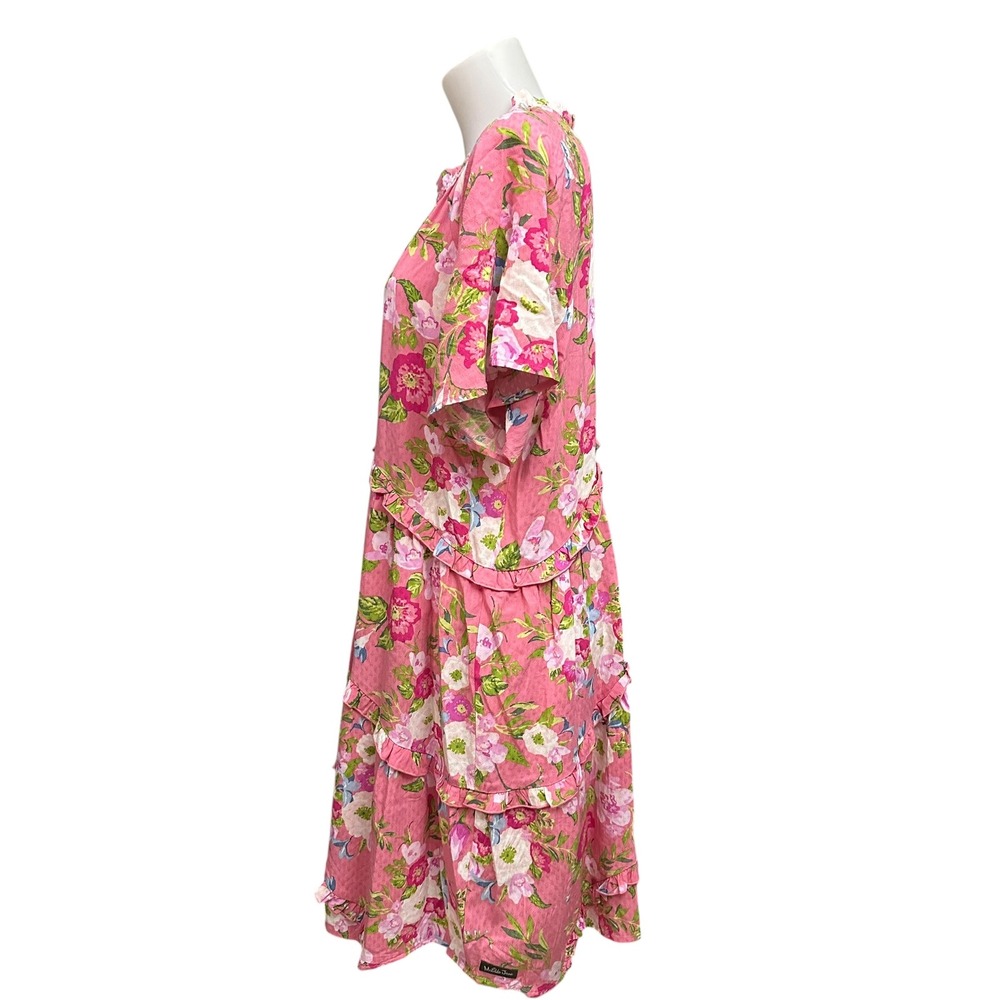 Matilda Jane Enchanted Garden Fresh Florals Ruffle Sleeve Medium Tiered Dress View 3